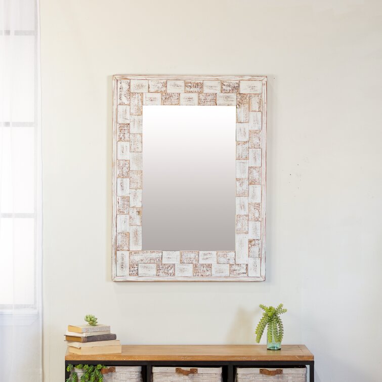 American Mercantile Wood Flat Mirror Wayfair Canada